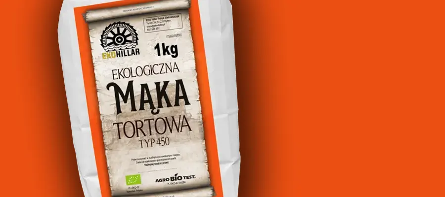 Ekologiczna mąka pszenna tortowa typ 450 Eko Hillar
